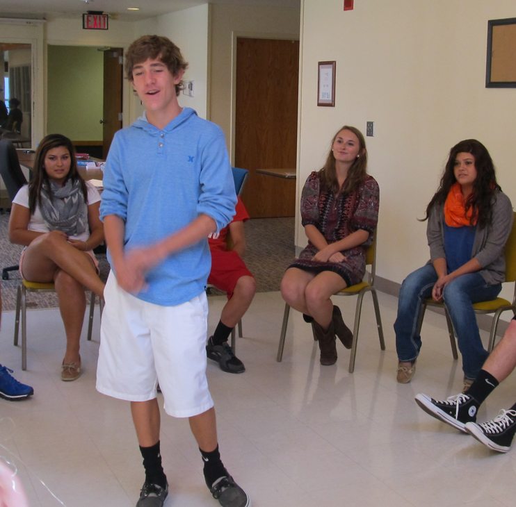 New YAB members play games at first meeting