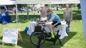 Everyone had a blast churning smoothies with the bike blender at our Community Building Block Party!