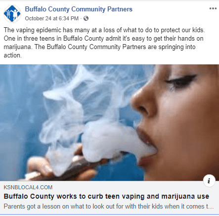 Buffalo County Works to Curb Teen Vaping Use